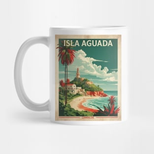 Isla Aguada Campeche Mexico Tourism Travel Vintage Mug
